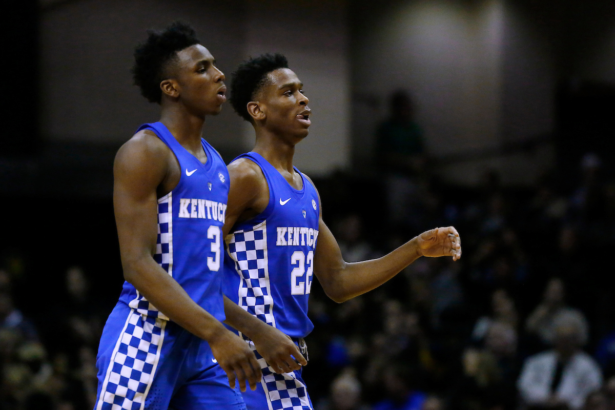 Hamidou Diallo. Shai Gilgeous-Alexander.

The University of Kentucky men's basketball team beat Vanderbilt 74-67 at Memorial Gymnasium in Nashville, TN., on Saturday, January 13, 2018.

Photo by Chet White | UK Athletics