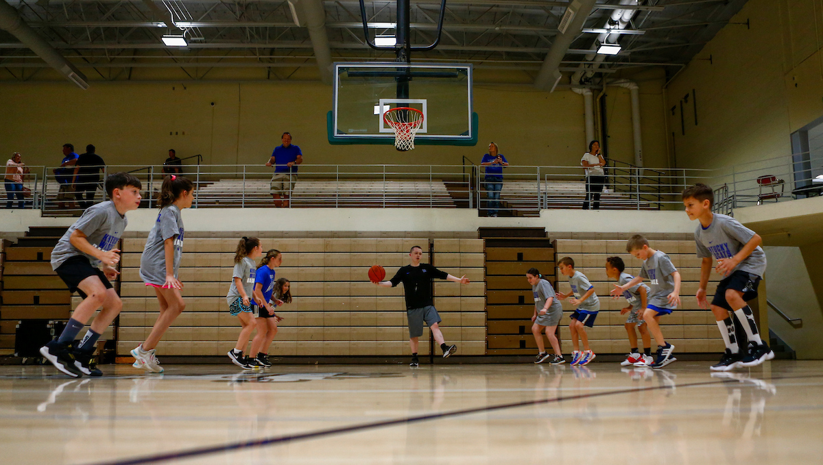 Kentucky men's basketball camp at South Oldham High School in Crestwood, Kentucky.

Photo By Barry Westerman | UK Athletics