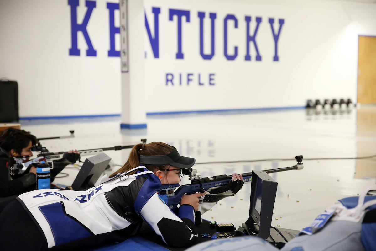HAILEE SIGMON

Rifle competes against NC State on Friday, November 9, 2018 .

Photo by Britney Howard  | UK Athletics