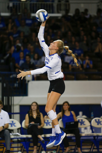 Alli Stumler.

UK defeats UofL 3-0.  

Photo by Grant Lee | UK Athletics