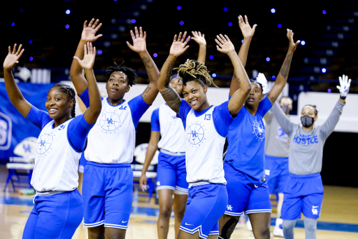 Kameron Roach. Dre’Una Edwards. Jazmine Massengill. Keke McKinney.

2020 Big Blue Madness.

Photo by Chet White | UK Athletics