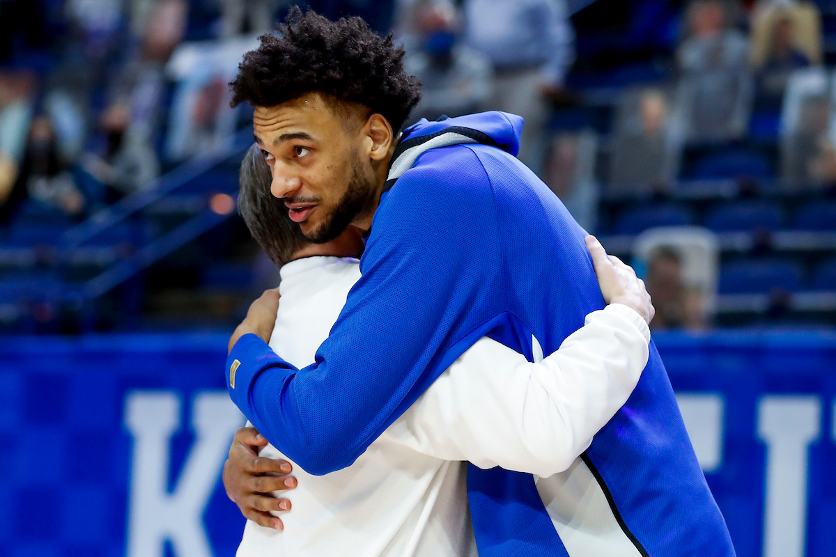 Olivier Sarr. John Calipari.

UK loses to Florida 71-67.

Photo by Chet White | UK Athletics