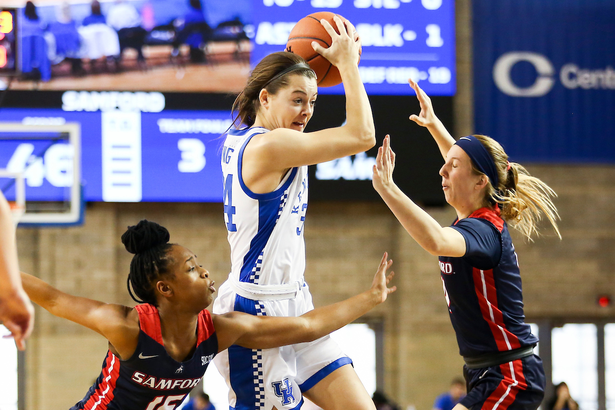 Emma King.

Kentucky beats Samford 79-49.

Photo by Hannah Phillips | UK Athletics