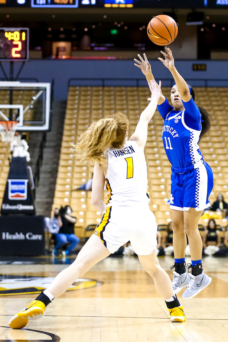 Jada Walker.

Kentucky defeats Missouri 78-63.

Photo by Eddie Justice | UK Athletics