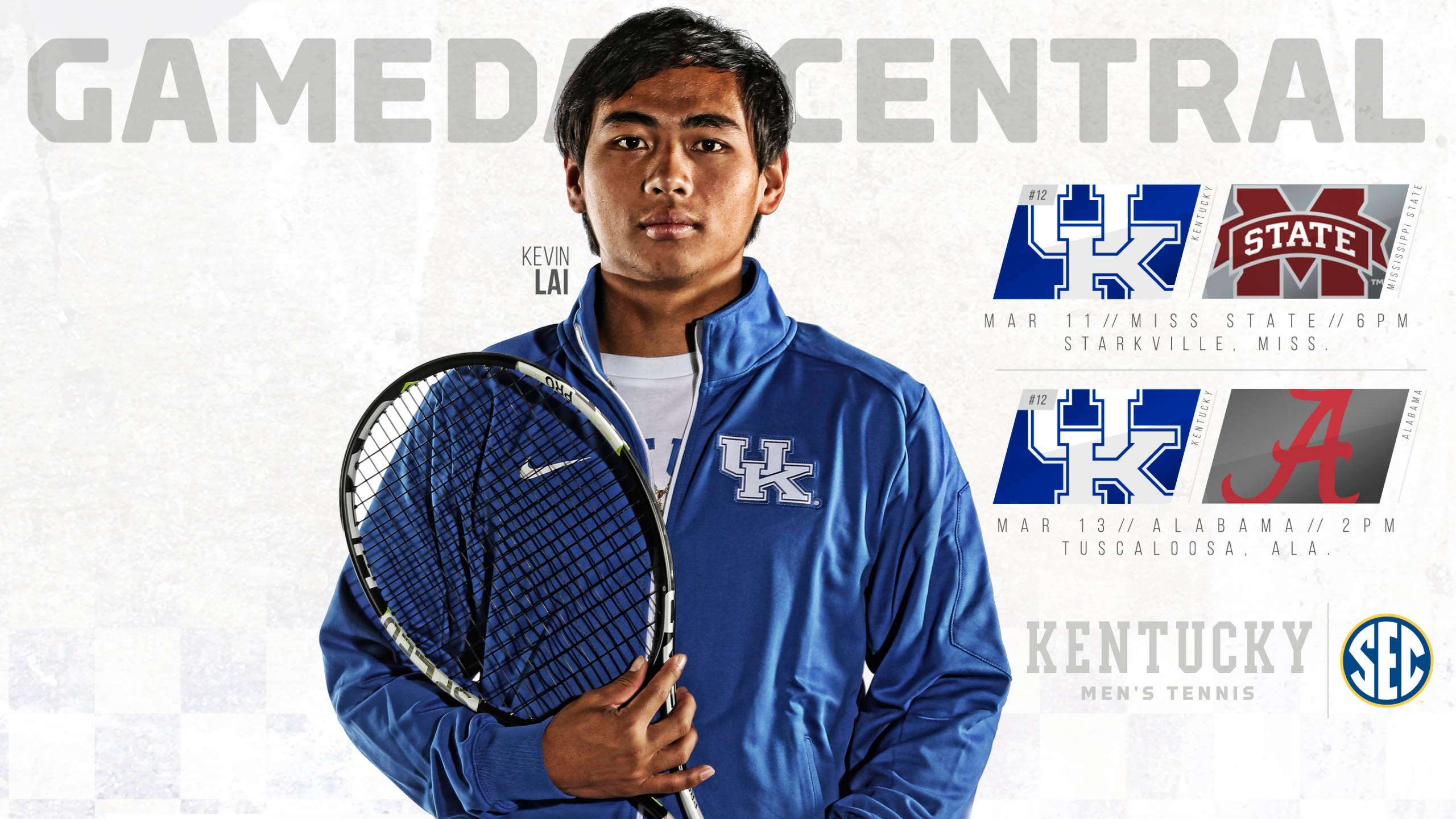 No. 12 Kentucky to Face Mississippi State, Alabama