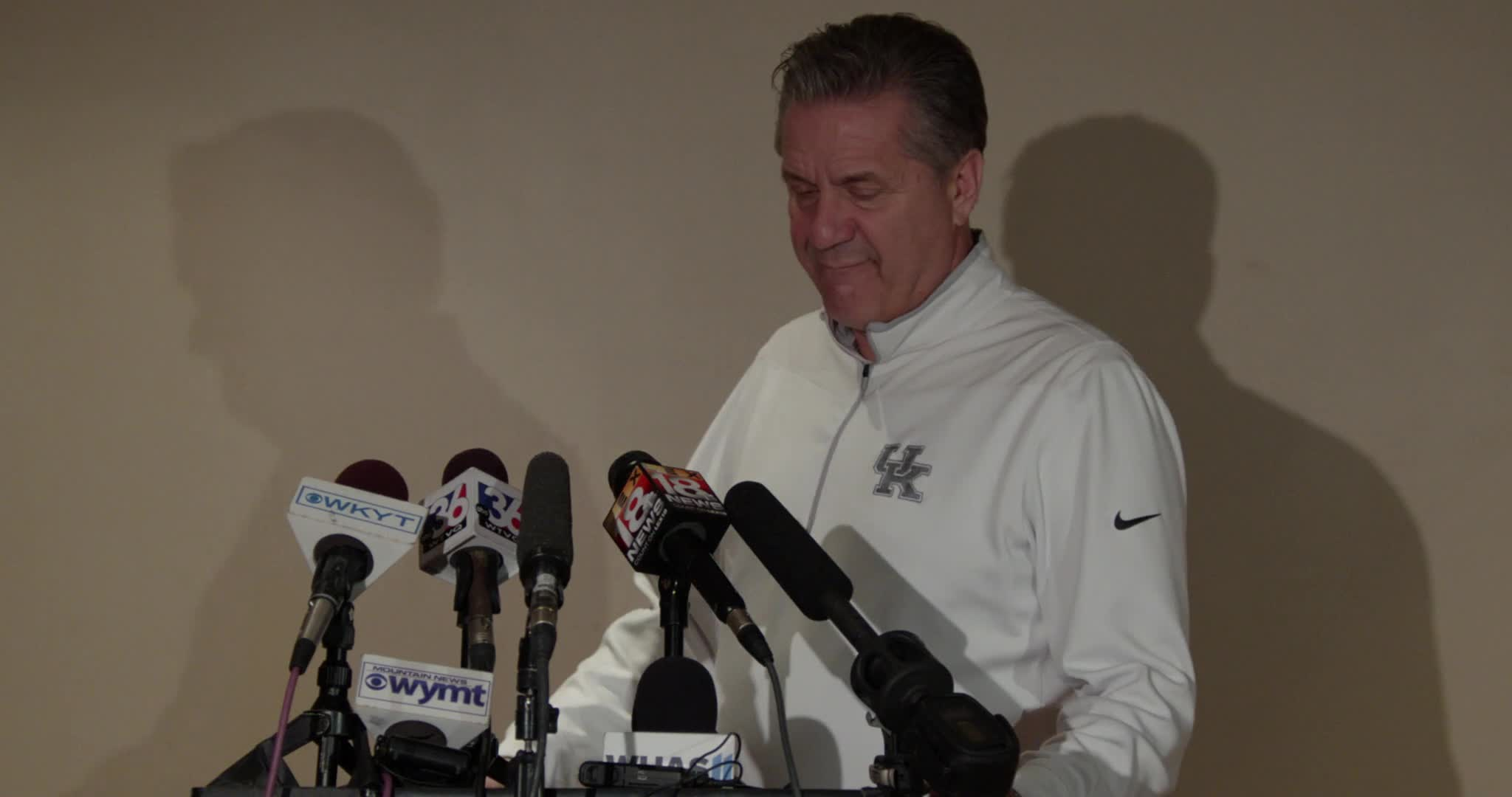 MBB: Coach Calipari Pre Alabama (SEC Tournament)