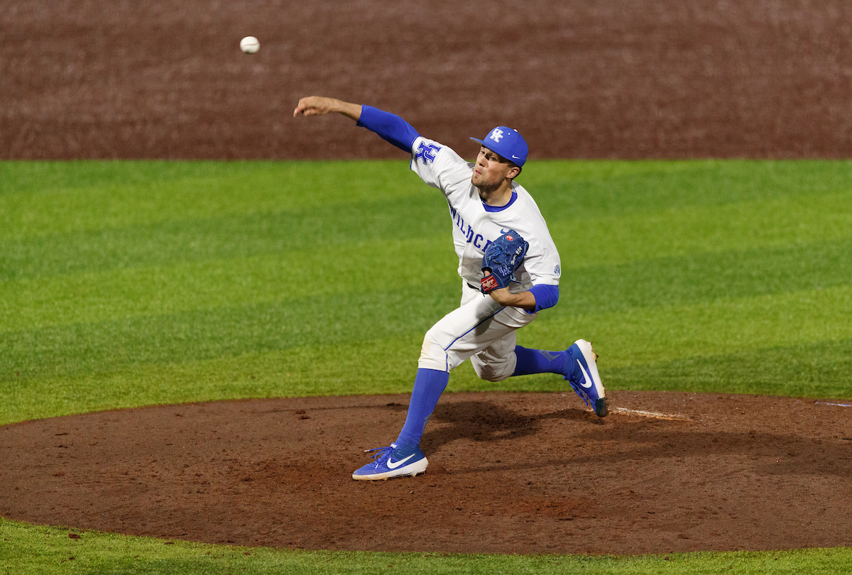 Daniel Harper.


Kentucky baseball defeated EKU 7-3 on opening day at Kentucky Proud Park. 

Photo by Elliott Hess | UK Athletics