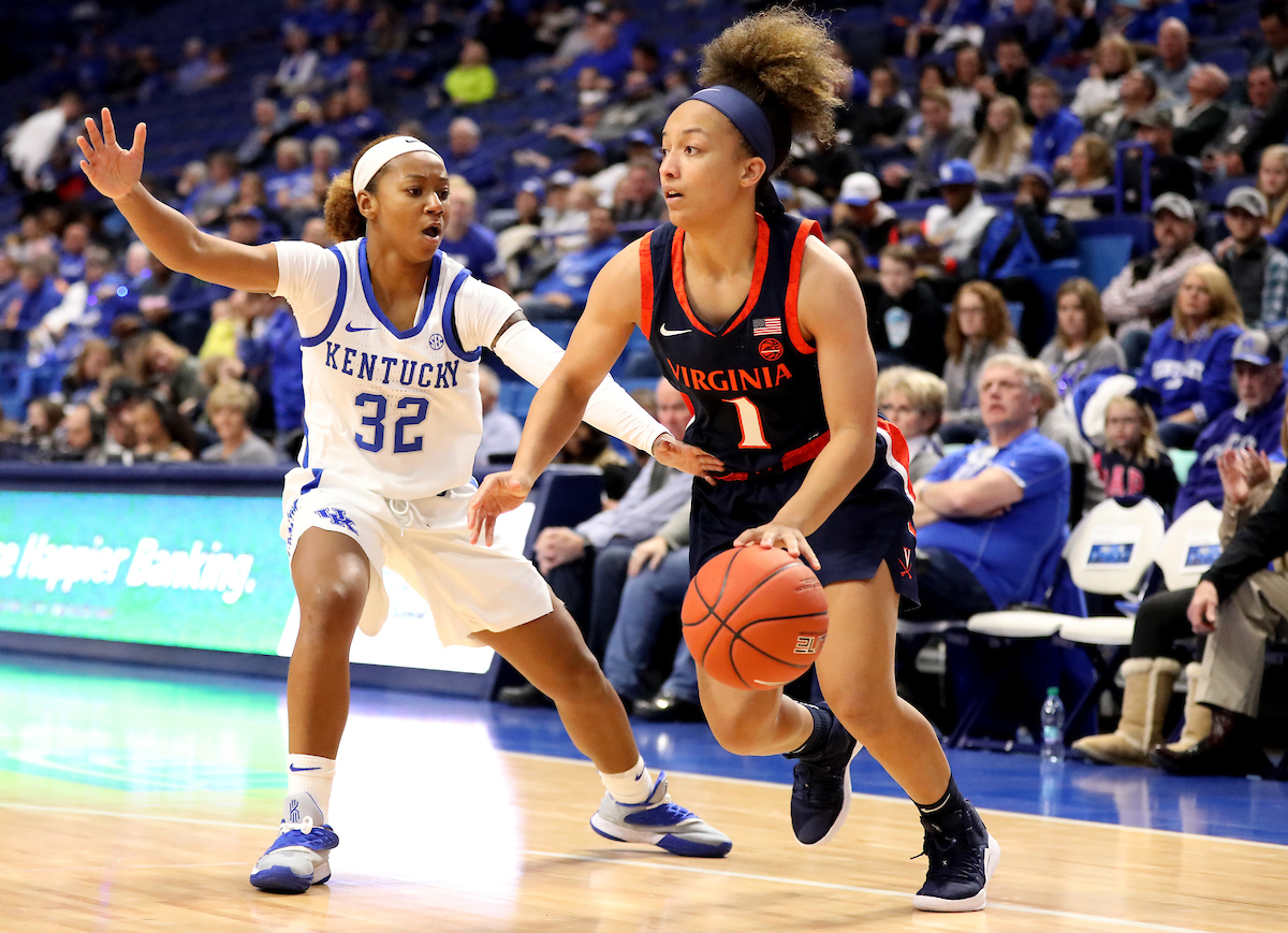 Jaida Roper.

Women's basketball beats Virginia 63-51 at Rupp Arena on Thursday, November 15th, 2018.

Photo by Quinn Foster.