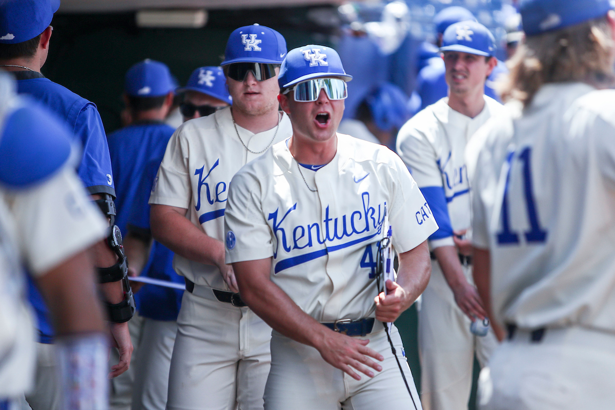 Evan Byers.

Kentucky beats Vanderbilt 10-2.

Photo by Sarah Caputi | UK Athletics