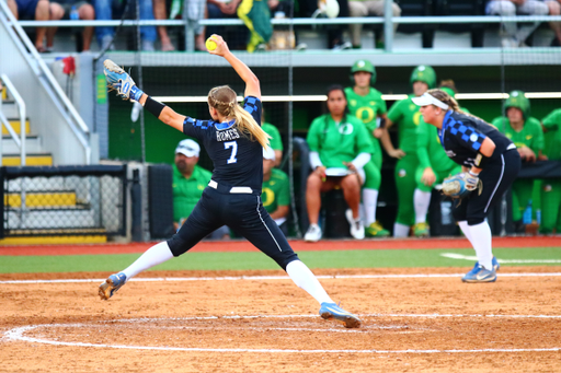 The University of Kentucky softball team in action against The University of Oregon in the first game of the NCAA Super Regional series on Thursday, May 24th, 2018, at the Jane Sanders Stadium in Eugene, OR.

Photos by Noah J. Richter I UKAthletics