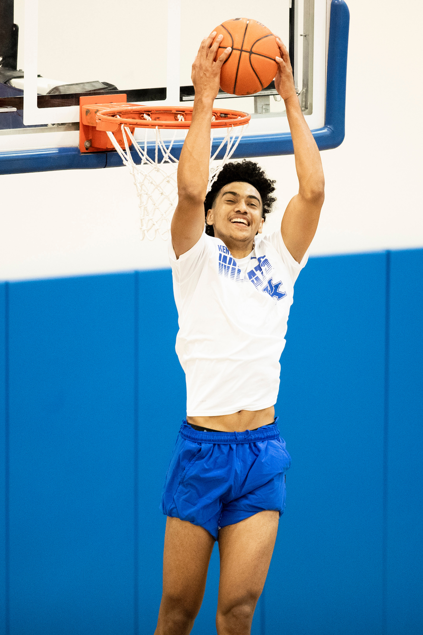 Jacob Toppin.

Kentucky menâ??s basketball workouts.

Photo by Chet White | UK Athletics