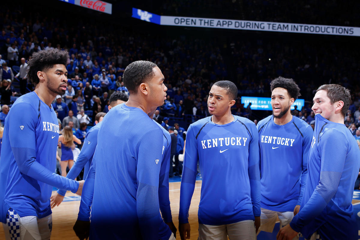 Keldon Johnson. Nick Richards. EJ Montgomery. Jonny David. PJ Washington.

Kentucky beat Arkansas 70-66.

Photo by Quinn Foster | UK Athletics