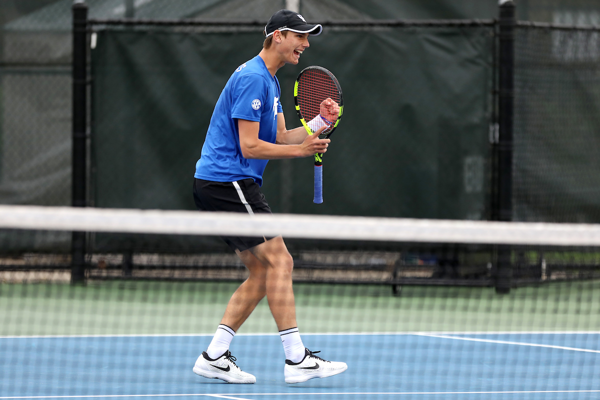 Cesar Bourgois.

University of Kentucky men's tennis vs. Georgia.

Photo by Quinn Foster | UK Athletics