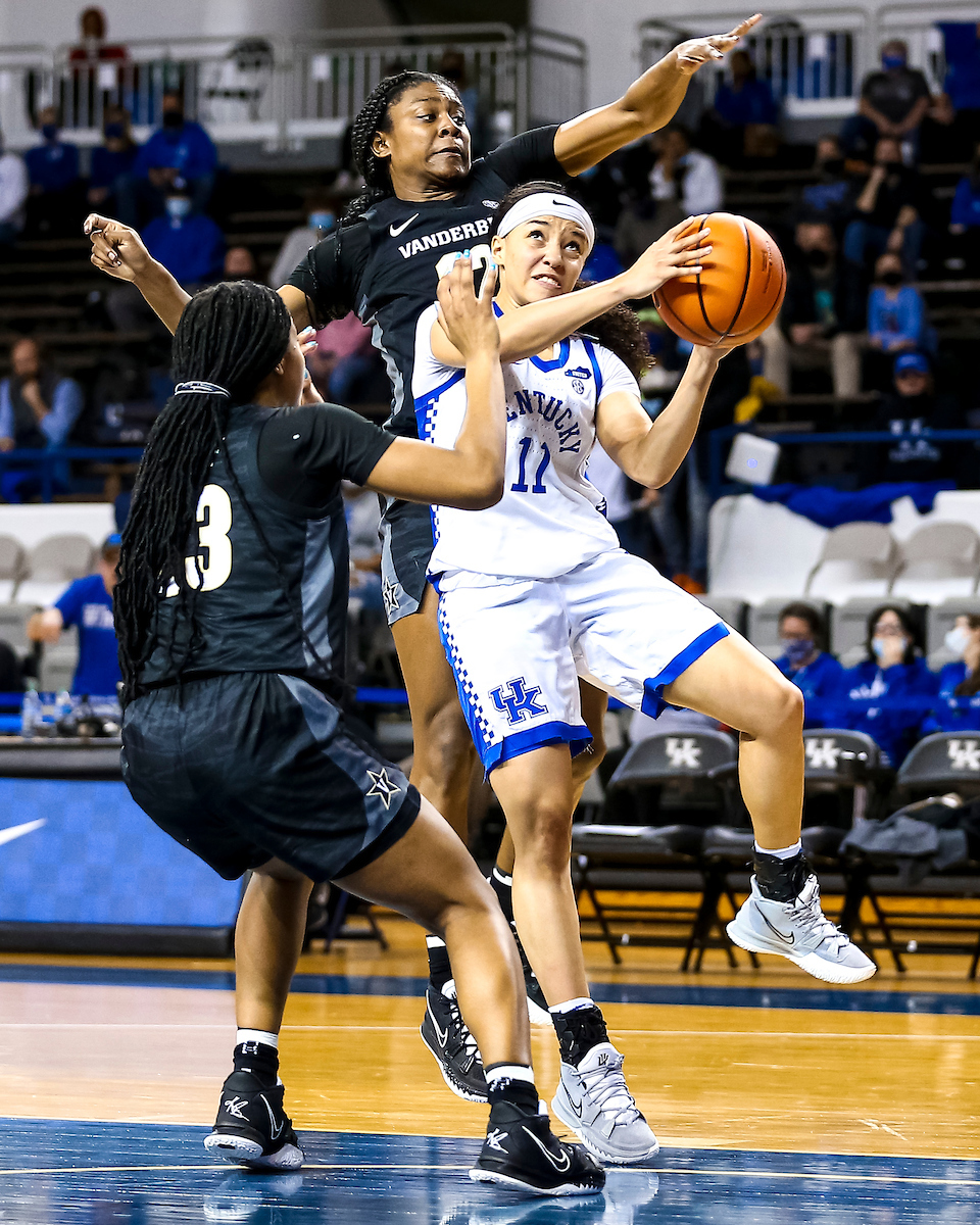 Jada Walker.

Kentucky beats Vanderbilt 69-65.

Photo by Eddie Justice | UK Athletics