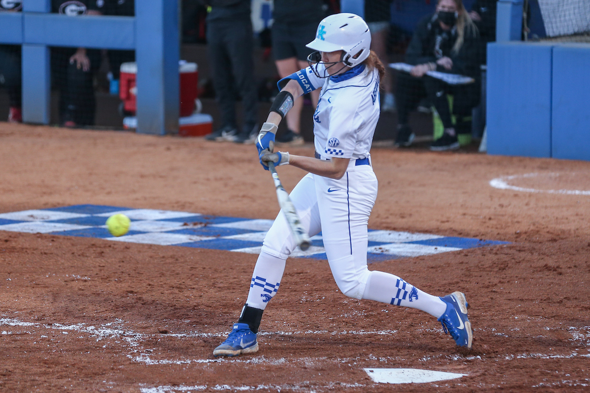 Renee Abernathy.

Kentucky loses to Georgia 5 - 2.

Photo by Sarah Caputi | UK Athletics