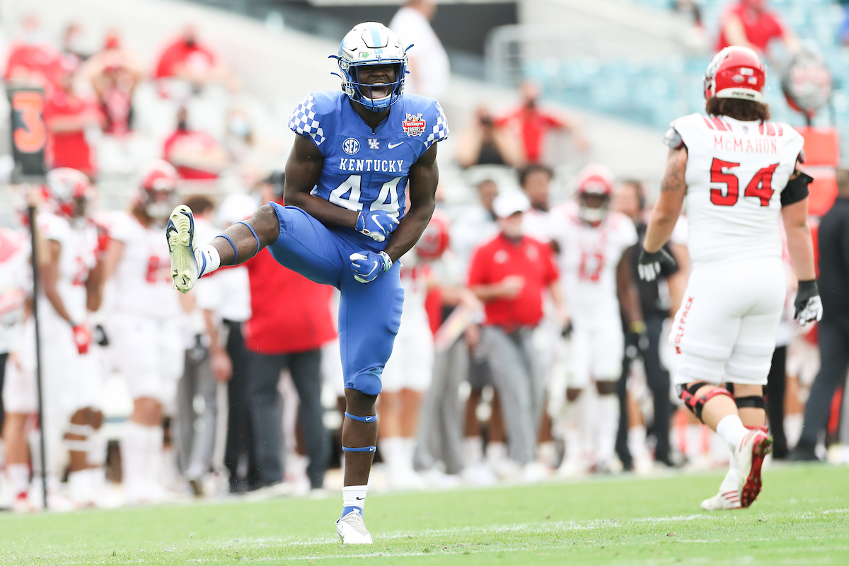 JAMIN DAVIS.

Kentucky beats NC State, 23-21, to win the TaxSlayer Gator Bowl.

Photo by Elliott Hess | UK Athletics