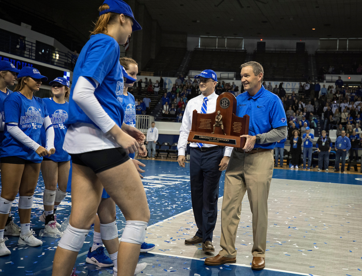 as Kentucky defeated  Auburn 3-0 on November 24, 2018.  Photo by Mark Cornelison | UKphoto