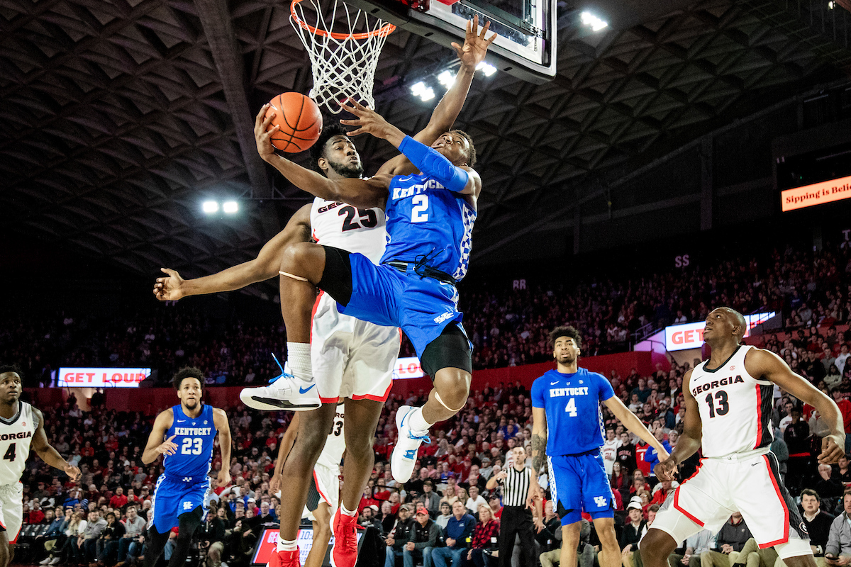 Ashton Hagans.

Kentucky beat Georgia 69-49 at Stegeman Coliseum in Athens, Ga., on Tuesday, January 15, 2019.

Photo by Chet White | UK Athletics