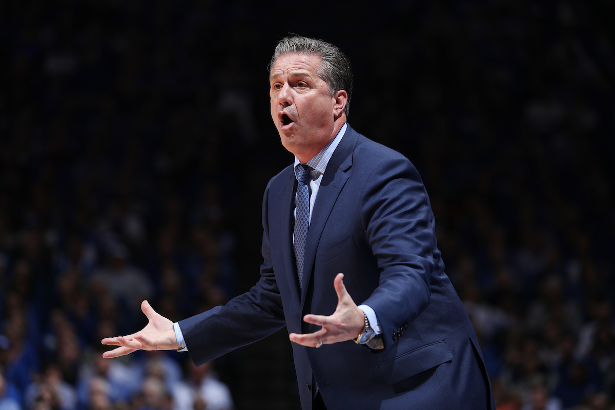 Coach Calipari.

The University of Kentucky men's basketball team falls to Florida 66-64 on Saturday, January 20, 2018 at Rupp Arena in Lexington, Ky.

Photo by Elliott Hess | UK Athletics