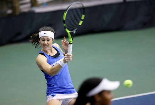 Emily Fanning
The women's tennis team faces Texas A&M on Saturday, April 7, 2018.
Photo by Britney Howard | UK Athletics