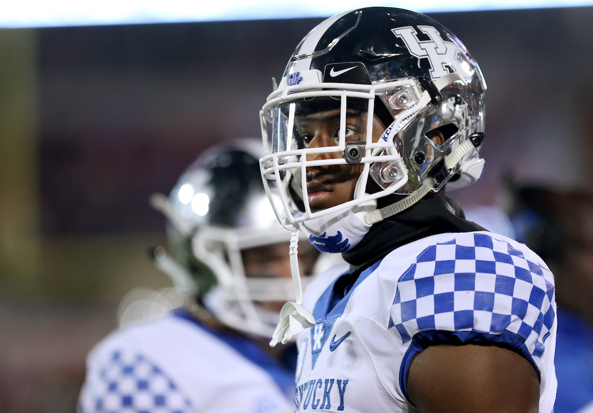 Josh Allen

Kentucky Football beats Louisville at Cardinal Stadium 56-10.

Photo By Robert Burge l UK Athletics