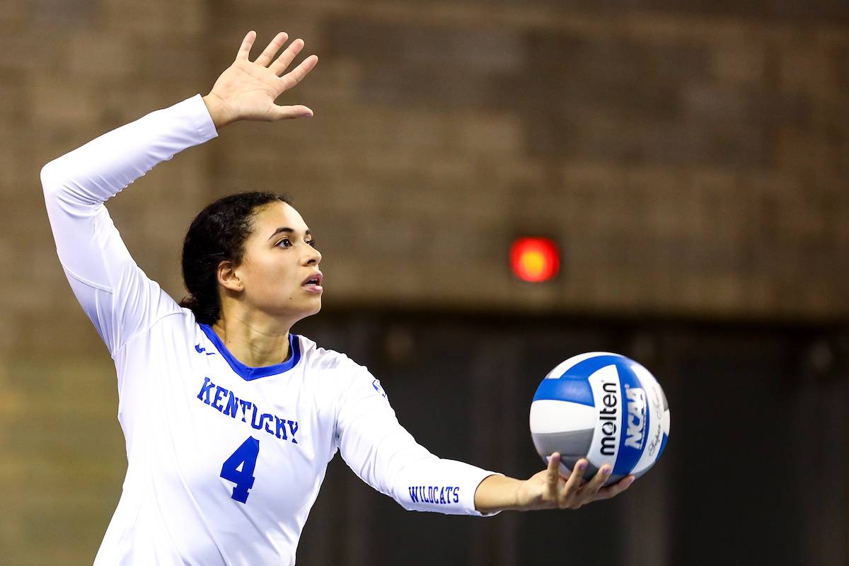 Avery Skinner. Volleyball Blue White Match.Photo by Eddie Justice | UK Athletics