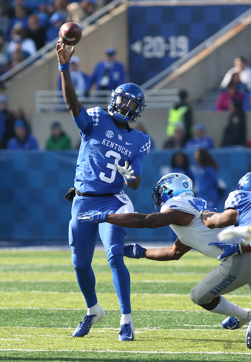 Terry Wilson

UK Football beats MTSU 34-23-on Senior Day at Kroger Field.


Photo By Barry Westerman | UK Athletics