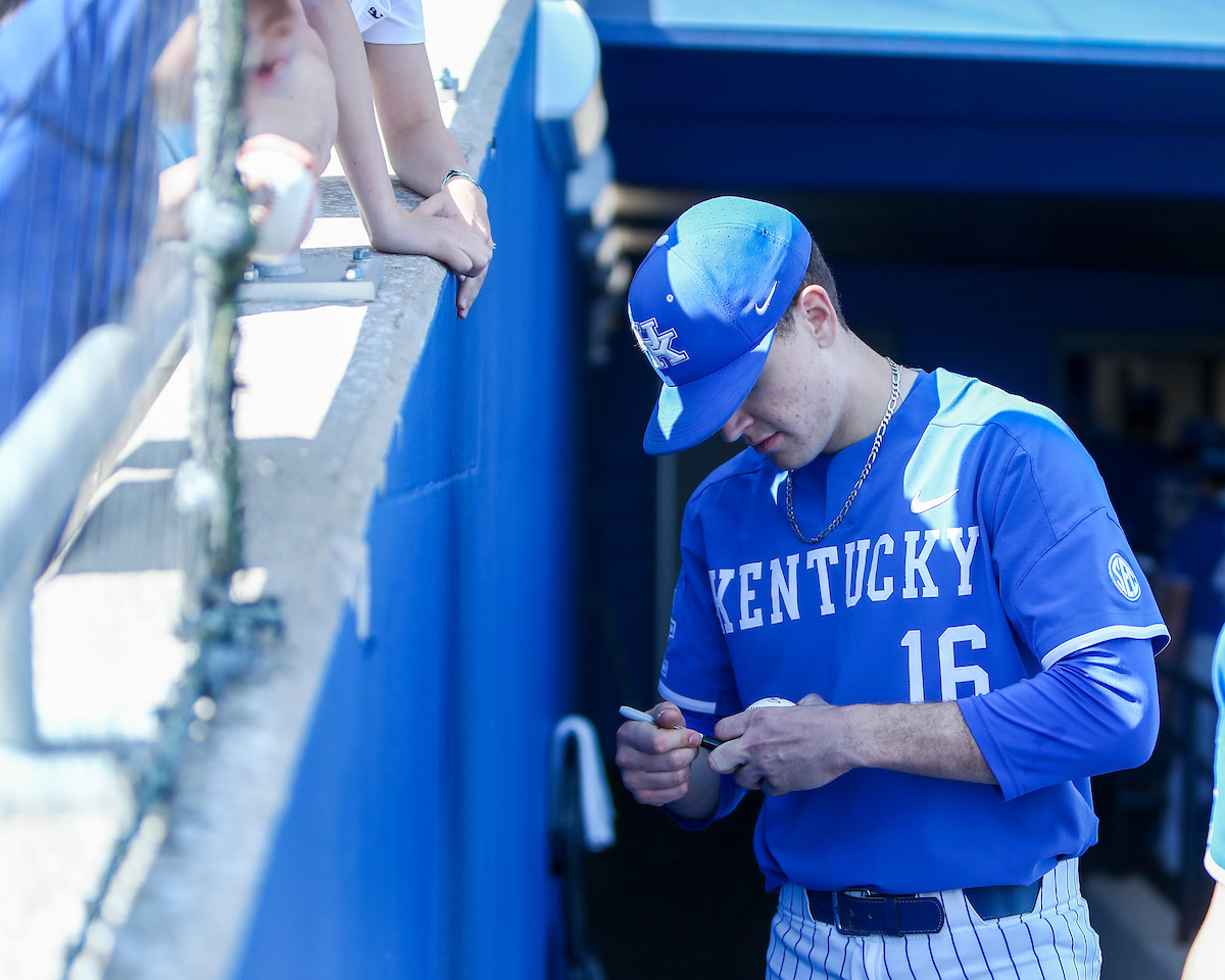 Cole Stupp.

Kentucky defeats High Point 14-3.

Photo by Sarah Caputi | UK Athletics