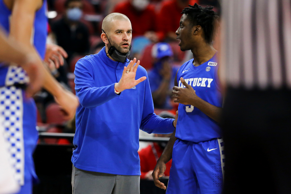 Joel Justus. Terrence Clarke.

Kentucky loses to Louisville 62-59.

Photo by Chet White | UK Athletics