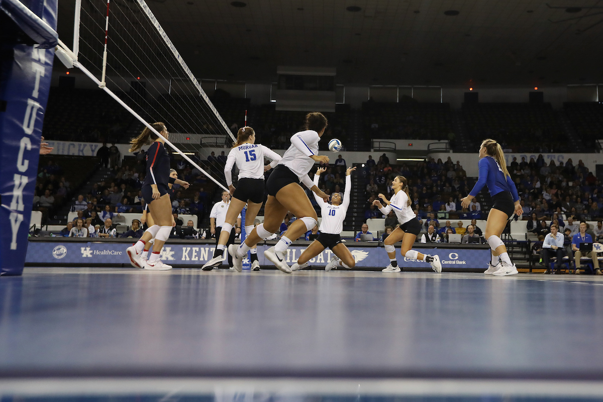 Caitlyn Cooper.

The University of Kentucky volleyball team defeats Ole Miss.

Photo by Quinn Foster