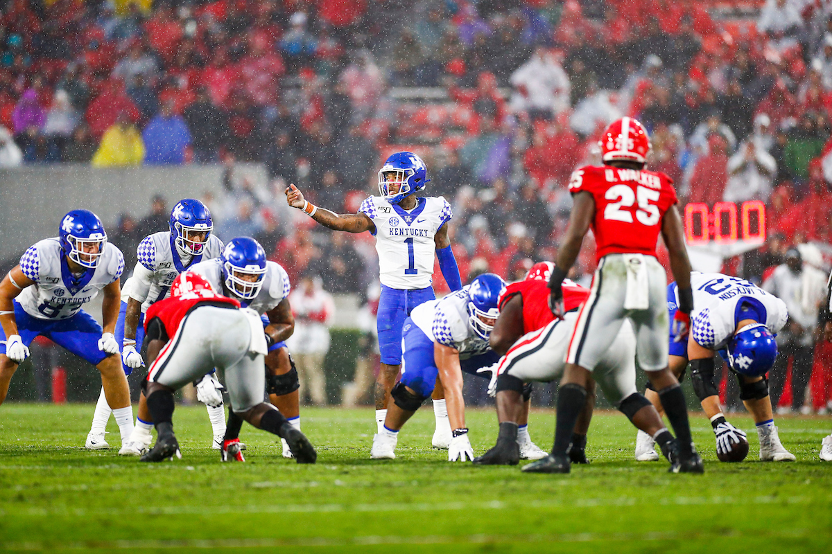 Lynn Bowden. 

Kentucky falls to Georgia 21-0.

Photo by Chet White | UK Athletics