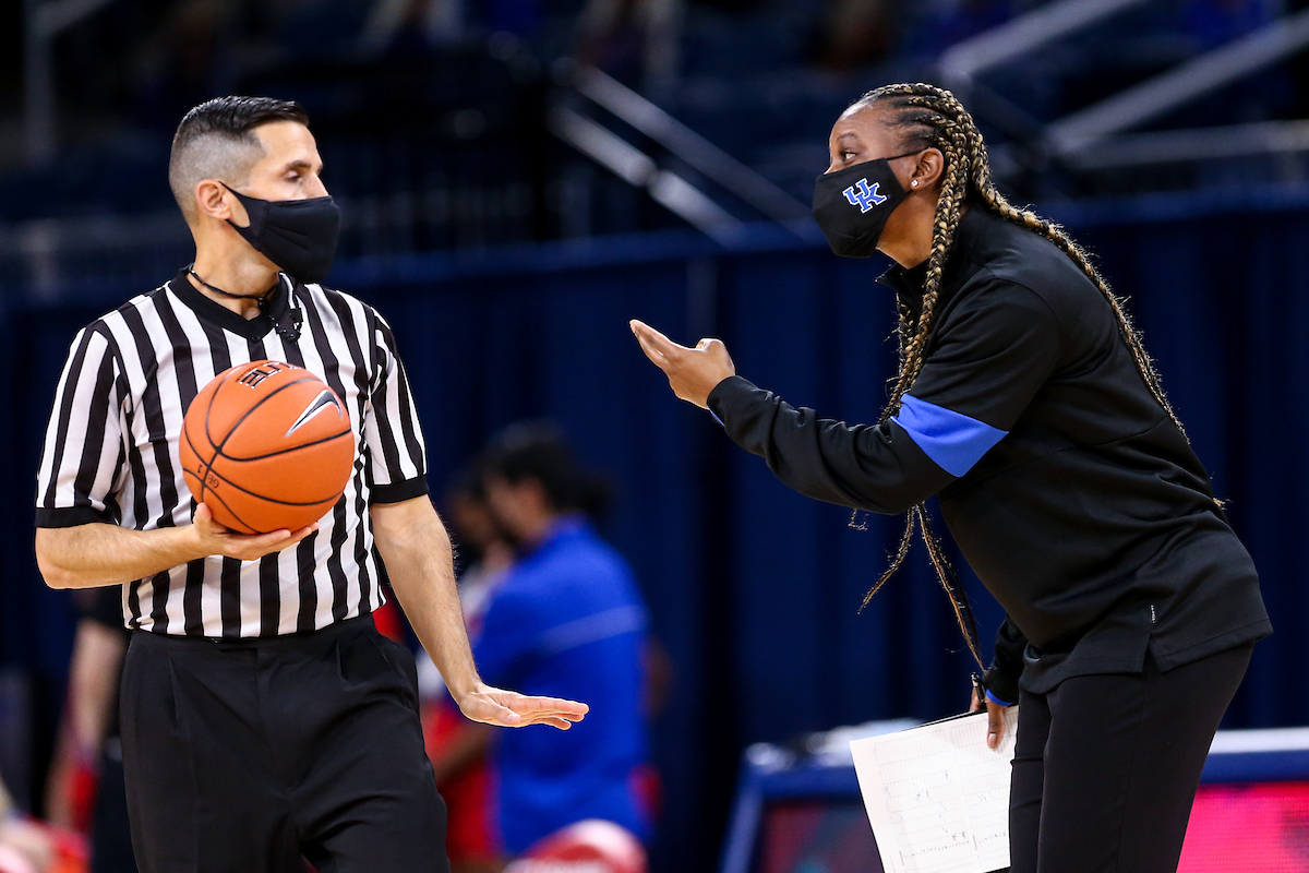 Niya Butts.  

Kentucky loses to DePaul 86-82.

Photo by Eddie Justice | UK Athletics