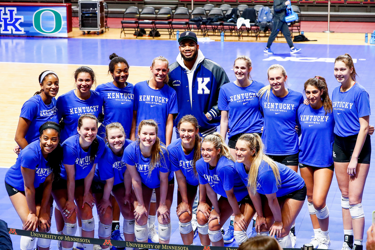 Karl Anthony Towns. Team.

NCAA volleyball Sweet 16.

Photo by Chet White | UK Athletics