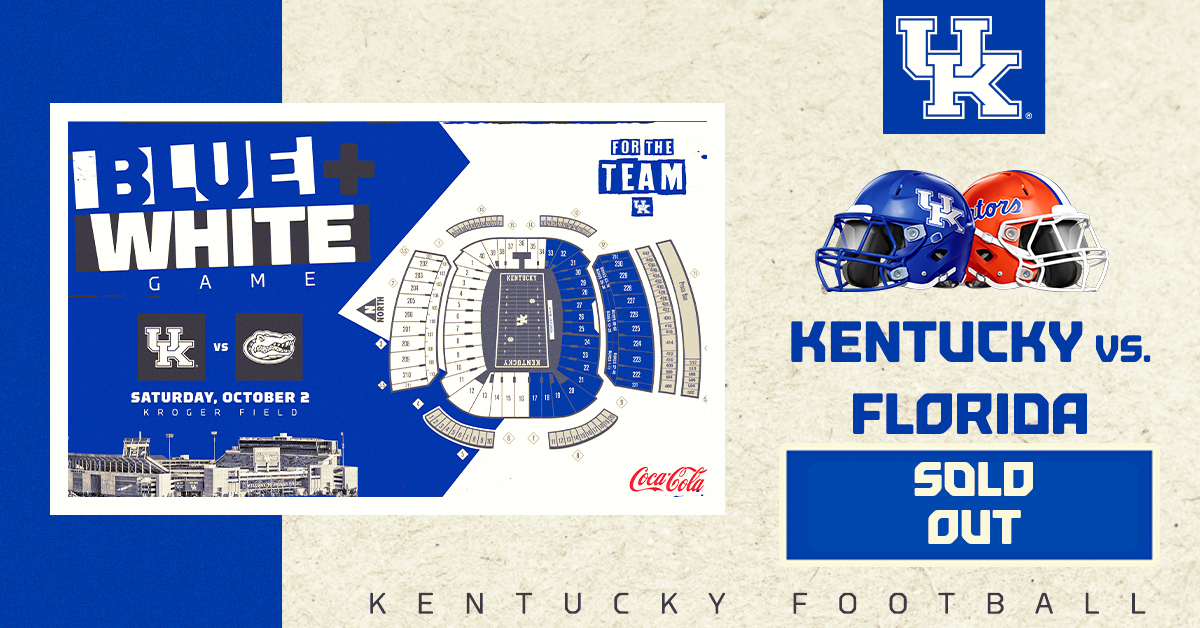 Sellout Crowd Expected for Kentucky vs. Florida, the Blue-White Game
