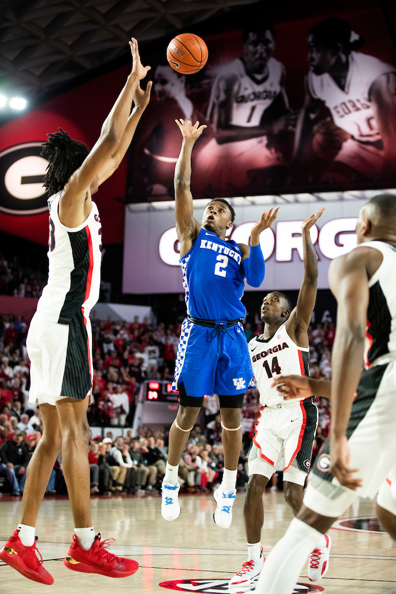 Ashton Hagans.

Kentucky beat Georgia 69-49 at Stegeman Coliseum in Athens, Ga., on Tuesday, January 15, 2019.

Photo by Chet White | UK Athletics
