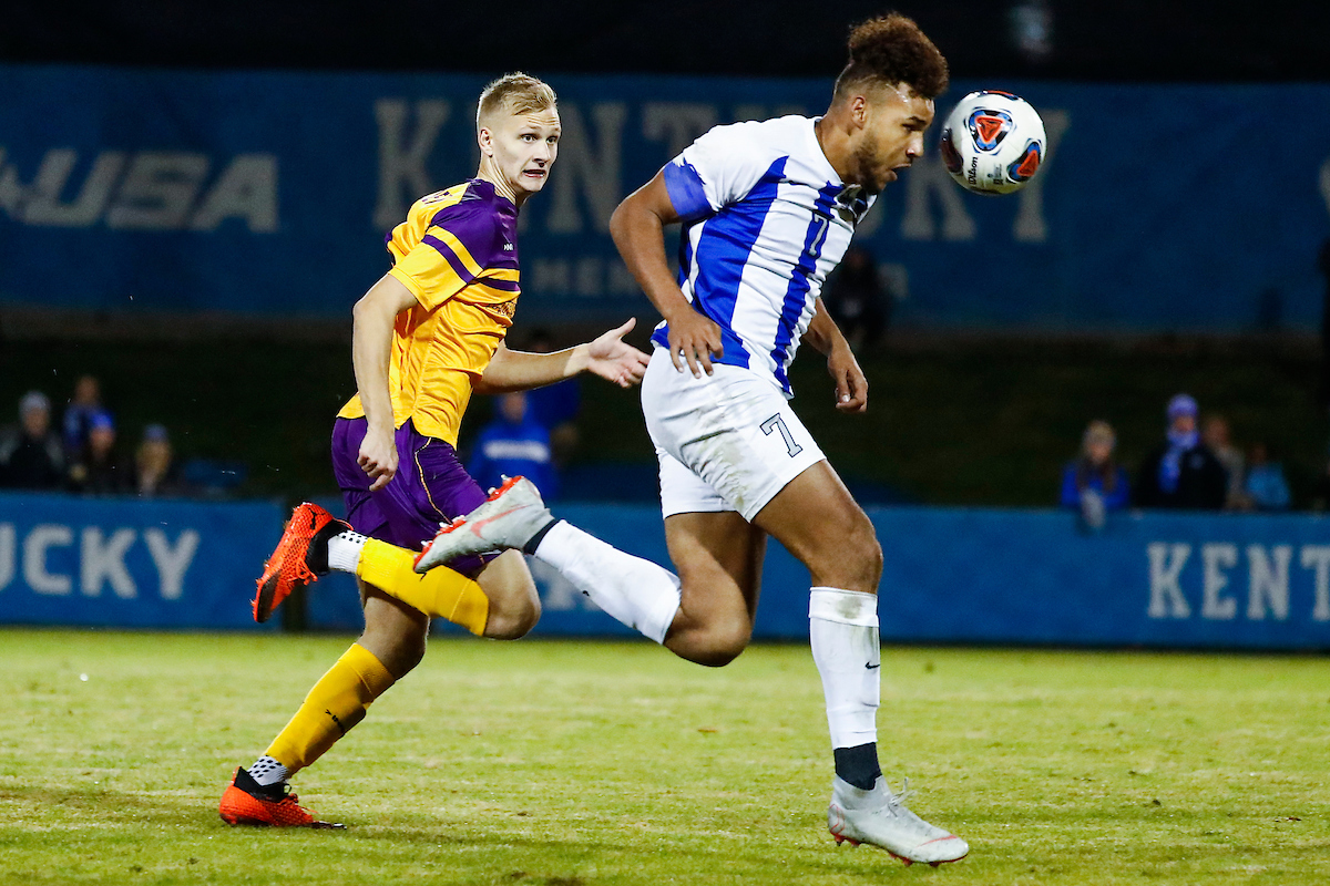 JJ Williams.

Men's soccer beat Lipscomb 2-1.

Photo by Chet White | UK Athletics