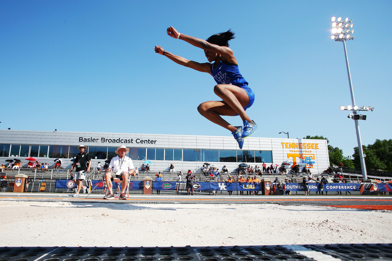 Marie Jose Ebwea-Bile.

Day three of the 2018 SEC Outdoor Track and Field Championships on Sunday, May 13, 2018, at Tom Black Track in Knoxville, TN.

Photo by Chet White | UK Athletics