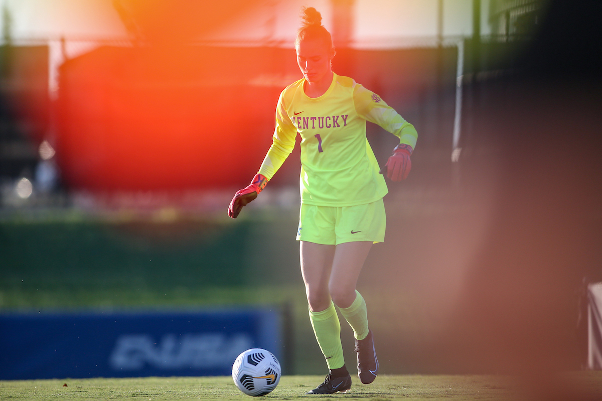 Laura Nielsen.

Kentucky ties Dayton 0 - 0. 

Photo by Sarah Caputi | UK Athletics