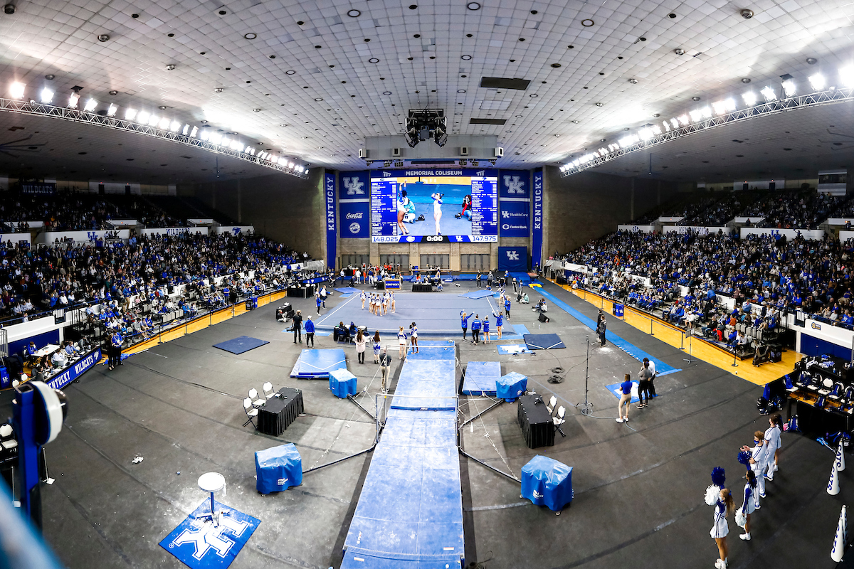 Crowd.

Kentucky gymnastics loses to Florida.

Photo by Tommy Quarles | UK Athletics
