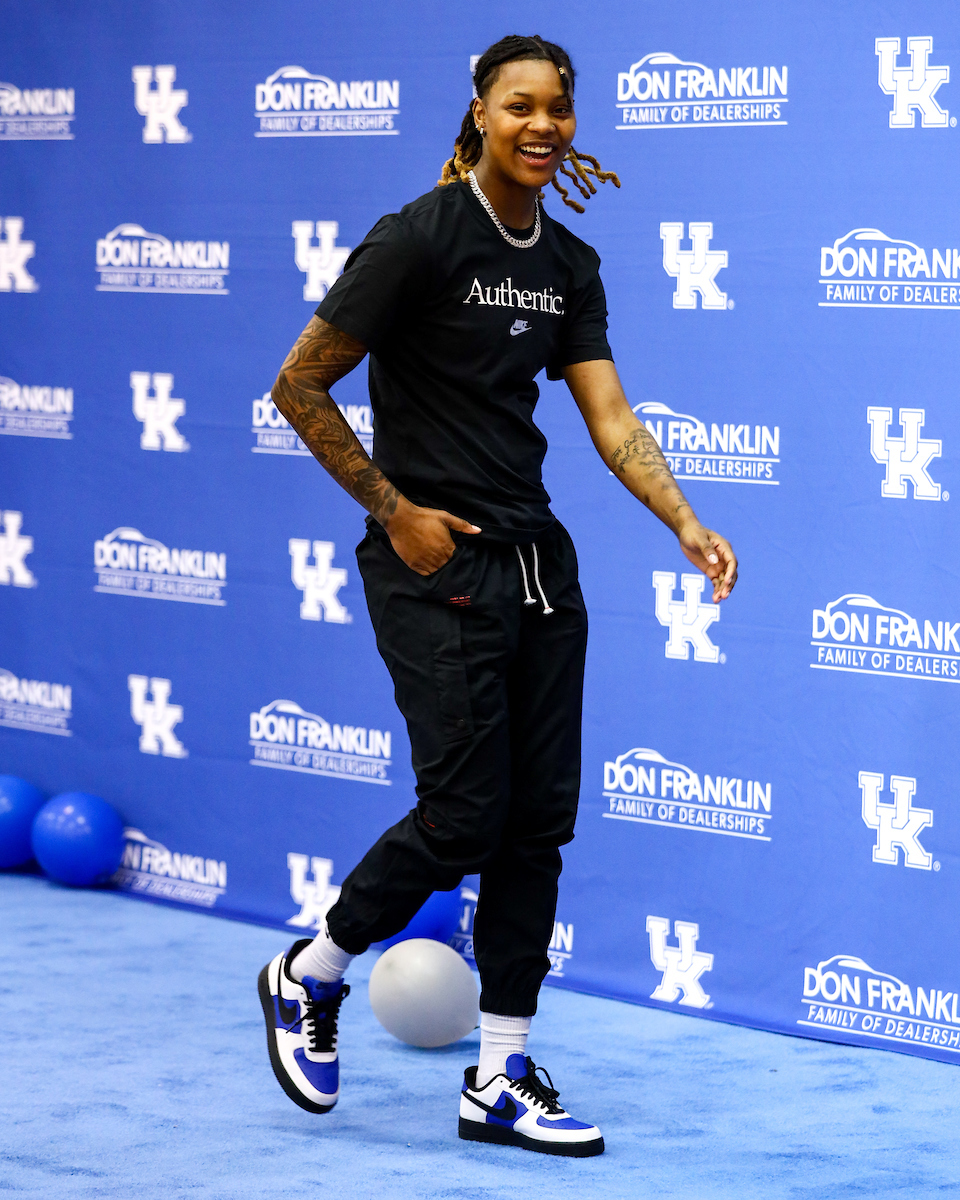 Jazmine Massengill. 

2021 Selection Show. 

Photo by Eddie Justice | UK Athletics