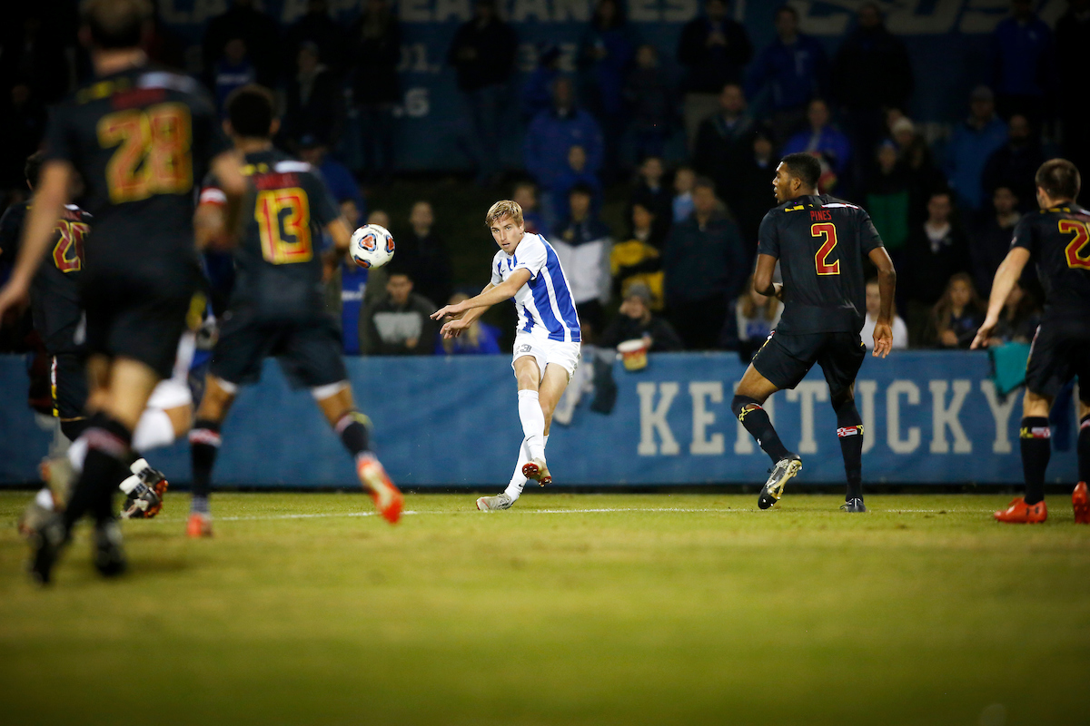 Cole Guindon.

Kentucky falls to Maryland 1-0.

Photo by Quinn Foster | UK Athletics
