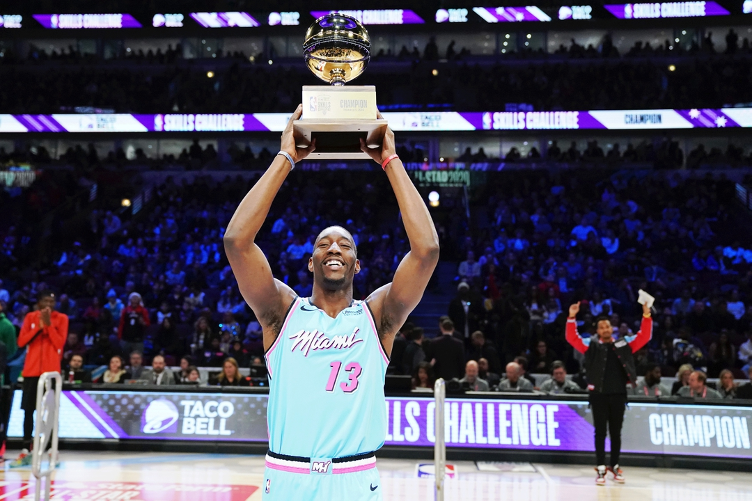 Adebayo Wins Skills Challenge; Booker Second in 3-Point Contest