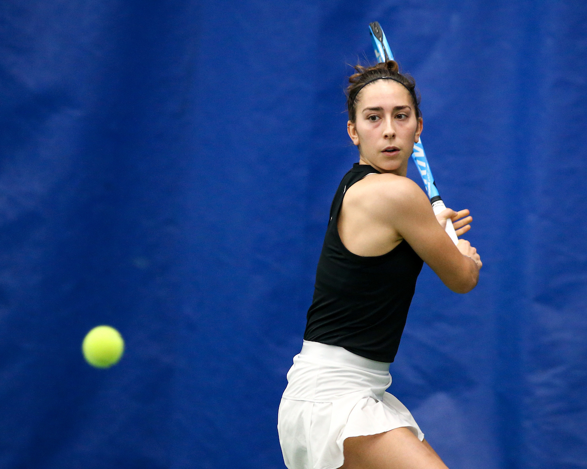 Maialen Morante. 

Kentucky beats Miami 7-0.

Photo by Eddie Justice | UK Athletics