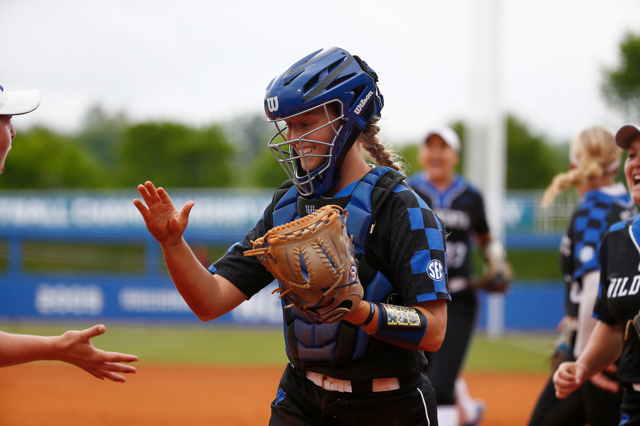 Jenny Schaper.

The University of Kentucky softball team beat UIC 10-1 in the Cats NCAA Championship Lexington Regional opening game at John Cropp Stadium on Saturday, May 19, 2018.

Photo by Chet White | UK Athletics