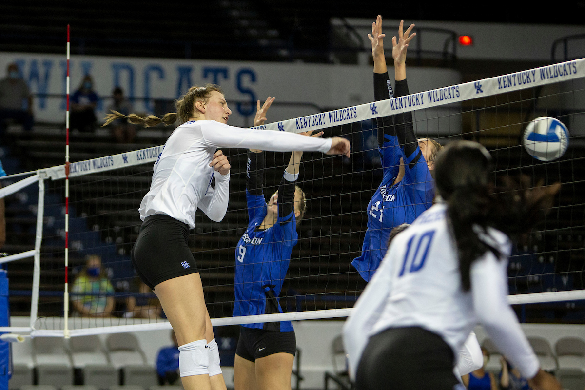 Elise Goetzinger.

Kentucky loses to Creighton 0 - 3.

Photo by Sarah Caputi | UK Athletics
