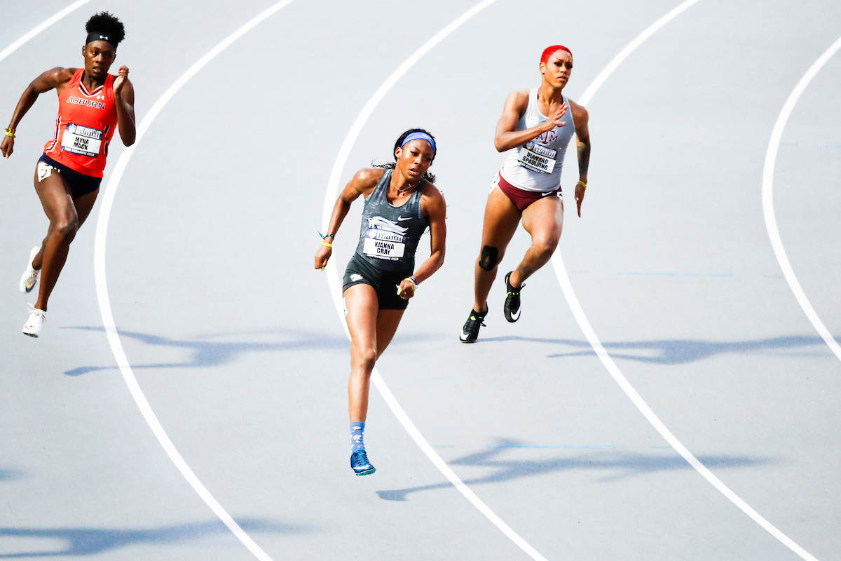 Kianna Gray.

Day one of the 2019 SEC Outdoor Track and Field Championships.