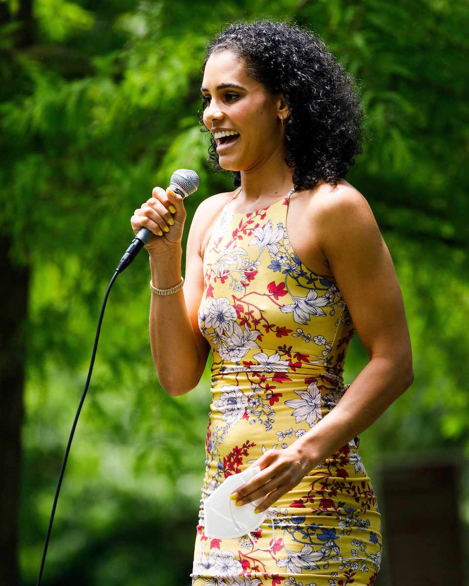 Chantelle Pressley.

Walk Forward Lexington.

Photo by Elliott Hess | UK Athletics