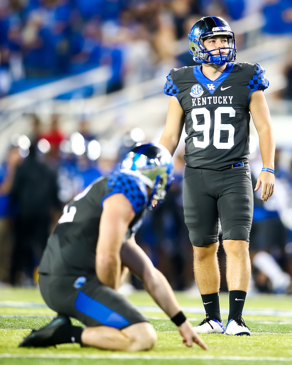 Matt Ruffolo. 

UK beat LSU 42-21.

Photo by Eddie Justice | UK Athletics