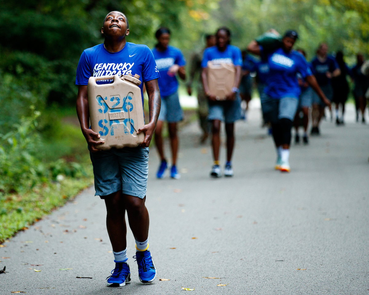Dreuna Edwards.

Kentucky Women’s Basketball team bonding trip to Fort Campbell.

Photo by Eddie Justice | UK Athletics