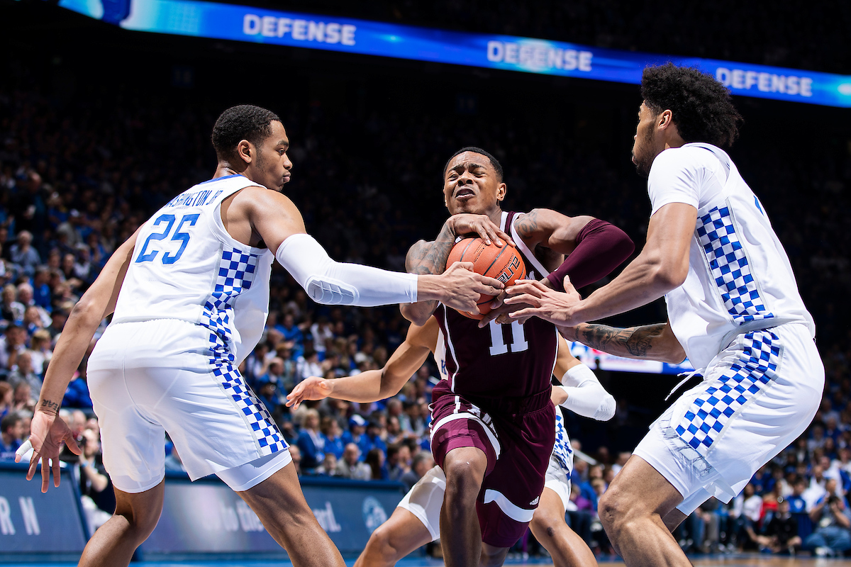 PJ Washington. Nick Richards.

Kentucky beat Texas A&M 85-74 on Tuesday, January 8, 2019.

Photo by Chet White | UK Athletics